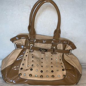 ARCADIA Italian tan leather shoulder bag